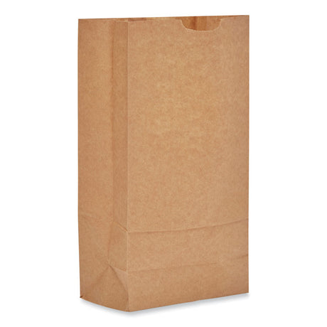 Grocery Paper Bags, Heavy-Duty, #10 Size, 7  x 4.38  x 13.75 , Natural, 500/Bundle