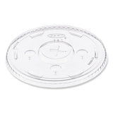 Straw-Slot Cold Cup Lids, Fits 30 oz to 32 oz Cups, Clear, 50/Sleeve, 20 Sleeves/Carton