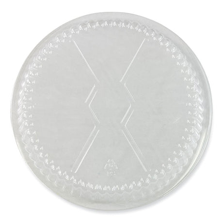 Round Aluminum To-Go Container Lids, Dome Lid, 7 , Clear, Plastic, 500/Carton