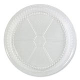 Round Aluminum To-Go Container Lids, Dome Lid, 9 , Clear, Plastic, 500/Carton