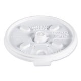Lift n  Lock Plastic Hot Cup Lids, Fits 8 oz Cups, White, 1,000/Carton