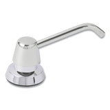 Contura Lavatory-Mounted Soap Dispenser, 34 oz, 3.31 x 4 x 17.63, Chrome/Stainless Steel