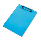 Acrylic Clipboard, 0.5" Clip Capacity, Holds 8.5 x 11 Sheets, Transparent Blue