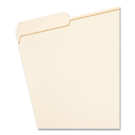 Reinforced Tab Manila File Folders, 1/3-Cut Tabs: Assorted, Letter Size, 0.75" Expansion, 11-pt Manila, 100/Box