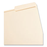 Reinforced Guide Height File Folders, 2/5-Cut Tabs: Right Position, Letter Size, 0.75" Expansion, Manila, 100/Box