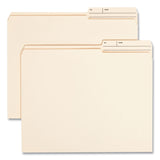 Reinforced Guide Height File Folders, 2/5-Cut Printed Tabs: Right Position, Letter Size, 0.75" Expansion, Manila, 100/Box