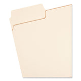 SuperTab Top Tab File Folders, 1/3-Cut Tabs: Assorted, Letter Size, 0.75" Expansion, 14-pt Manila, 50/Box