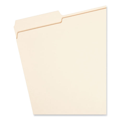 Expandable Heavyweight File Folders, 1/3-Cut Tabs: Assorted, Letter Size, 1.5" Expansion, Manila, 50/Box