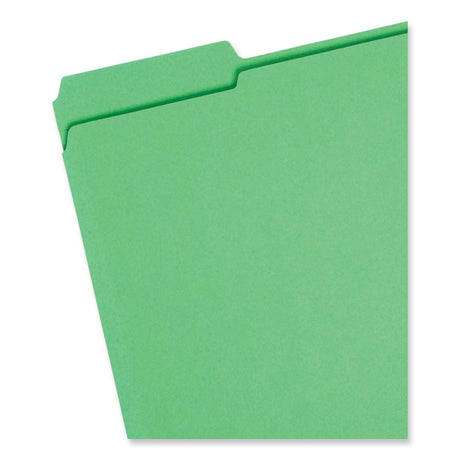 Reinforced Top Tab Colored File Folders, 1/3-Cut Tabs: Assorted, Letter Size, 0.75" Expansion, Assorted Colors, 12/Pack