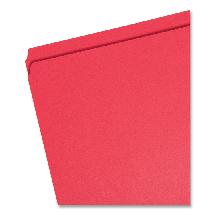 Reinforced Top Tab Colored File Folders, Straight Tabs, Letter Size, 0.75