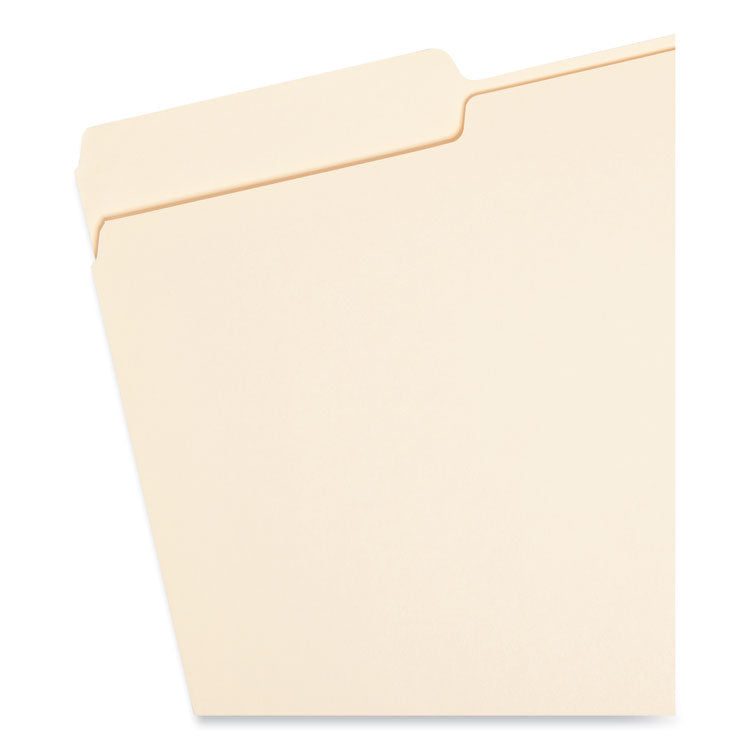 Manila File Folders, 1/3-Cut Tabs: Assorted, Legal Size, 0.75" Expansion, Manila, 100/Box