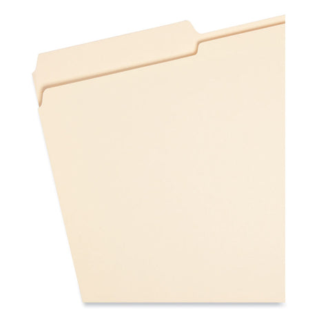 Reinforced Tab Manila File Folders, 1/3-Cut Tabs: Assorted, Legal Size, 0.75" Expansion, 11-pt Manila, 100/Box