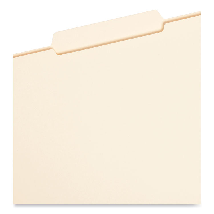 Reinforced Tab Manila File Folders, 1/3-Cut Tabs: Center Position, Legal Size, 0.75" Expansion, 11-pt Manila, 100/Box