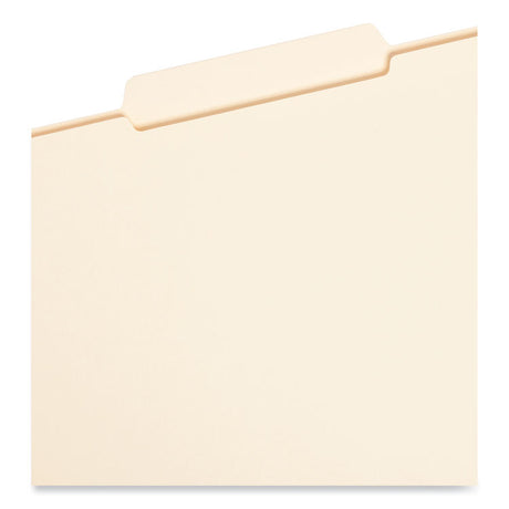 Reinforced Tab Manila File Folders, 1/3-Cut Tabs: Center Position, Legal Size, 0.75" Expansion, 11-pt Manila, 100/Box