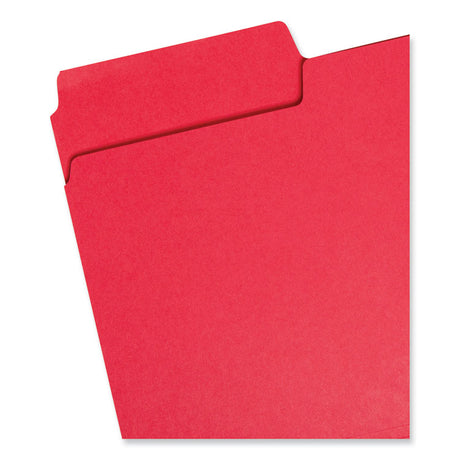 SuperTab Colored File Folders, 1/3-Cut Tabs: Assorted, Legal Size, 0.75" Expansion, 14-pt Stock, Assorted Colors, 50/Box