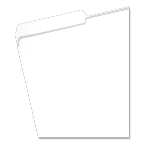 Reinforced Top Tab Colored File Folders, 1/3-Cut Tabs: Assorted, Legal Size, 0.75" Expansion, White, 100/Box