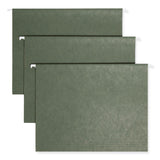 TUFF Hanging Folders with Easy Slide Tab, Letter Size, 1/3-Cut Tabs, Standard Green, 20/Box