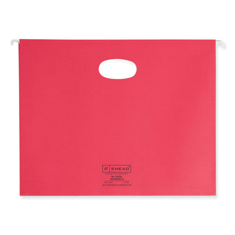 Hanging Pockets with Full-Height Gusset, 1 Section, 3.5" Capacity, Letter Size, Assorted Colors, 4/Pack