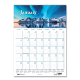 Earthscapes Recycled Monthly Wall Calendar, Scenic Beauty Photography, 12 x 16.5, White Sheets, 12-Month (Jan-Dec): 2025