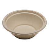 Fiber Bowls, 24 oz, 7.4 x 7.4 x 2.3, Natural, Paper, 500/Carton