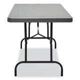 IndestrucTable Commercial Folding Table, Rectangular, 60  x 30  x 29 , Charcoal Top, Charcoal Base/Legs