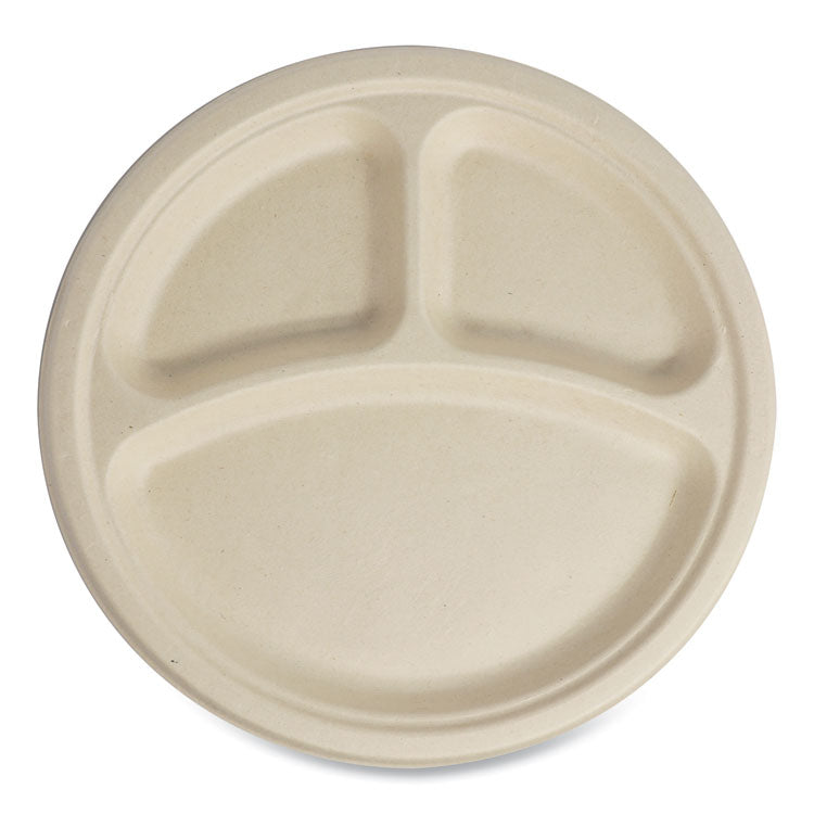 Fiber Plates, 10  dia, Natural, 700/Carton