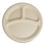 Fiber Plates, 10  dia, Natural, 700/Carton