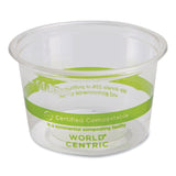 PLA Clear Cold Cups, 4 oz, Clear, 1,000/Carton
