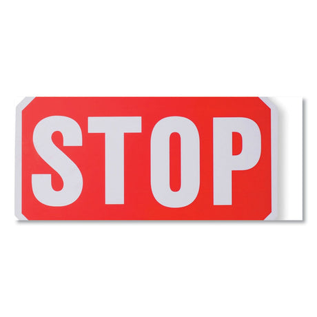 Handheld Stop Sign, 18  Red/White Face, White Graphics