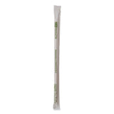 Renewable and Compostable PHA Straws, 10.25 , Natural White, 1,250/Carton