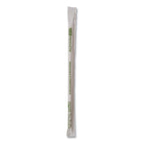 Renewable and Compostable PHA Straws, 7.75 , Natural White, 2,000/Carton