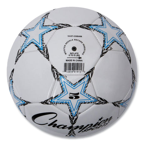 VIPER Soccer Ball, No. 5. Size, 8.5" to 9" Diameter, White