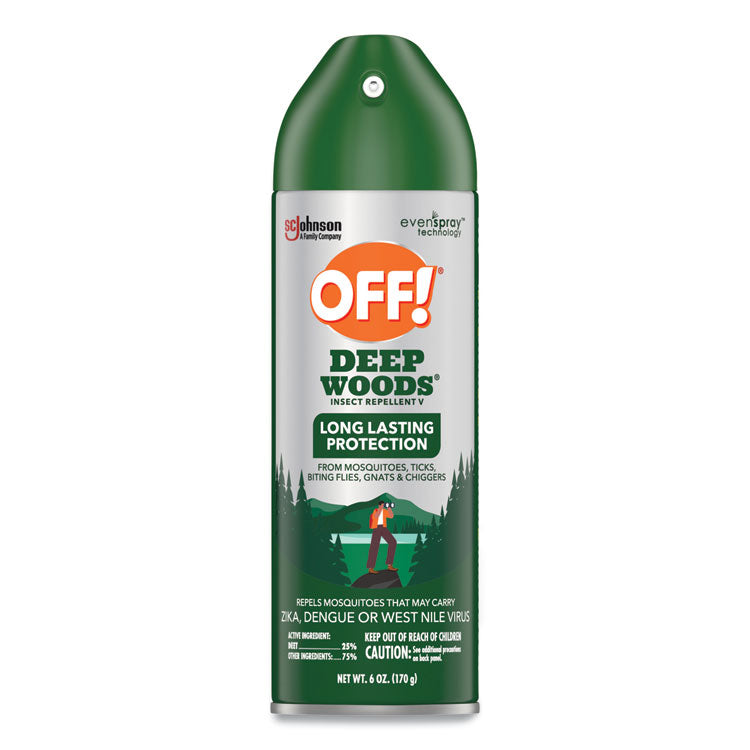 Deep Woods Insect Repellent, 6 oz Aerosol Spray, 12/Carton