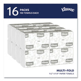 Multi-Fold Paper Towels, 1-Ply, 9.2 x 9.4, White, 150/Pack, 16 Packs/Carton