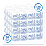 Essential Standard Roll Bathroom Tissue for Business, Septic Safe, 1-Ply, White, 1,210 Sheets/Roll, 80 Rolls/Carton