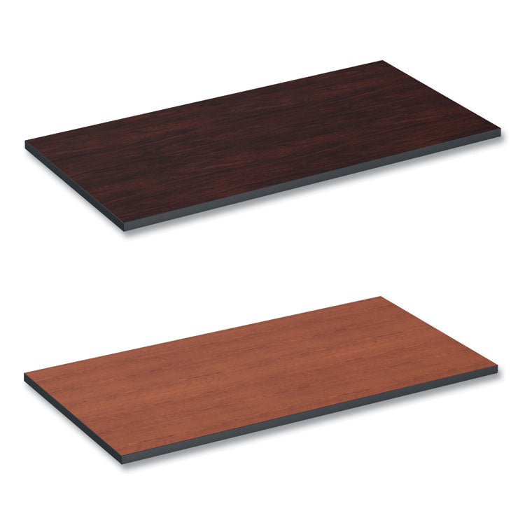 Reversible Laminate Table Top, Rectangular, 47.63 x 23.63, Medium Cherry/Mahogany