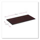 Reversible Laminate Table Top, Rectangular, 47.63 x 23.63, Medium Cherry/Mahogany