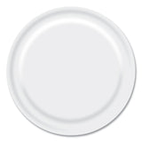 Paper Dinnerware, Plate, 9  dia, White, 1,000/Carton