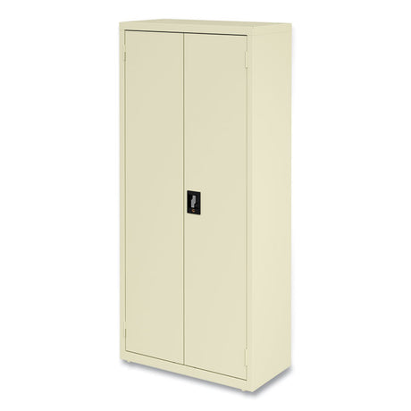 Economy Assembled Storage Cabinets, 3 Shelves, 30  x 15  x 66 , Putty