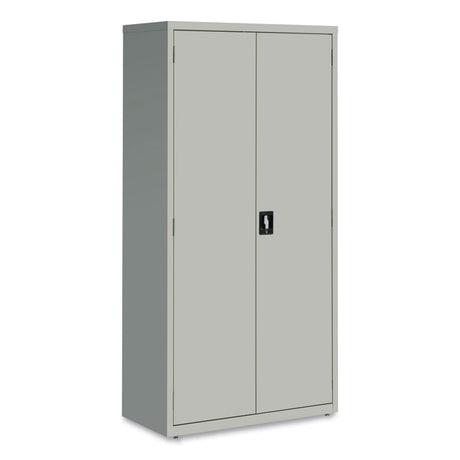 Economy Assembled Storage Cabinets, 5 Shelves, 36  x 18  x 72 , Light Gray