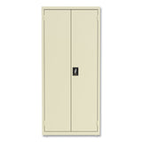 Economy Assembled Storage Cabinets, 3 Shelves, 30  x 15  x 66 , Putty