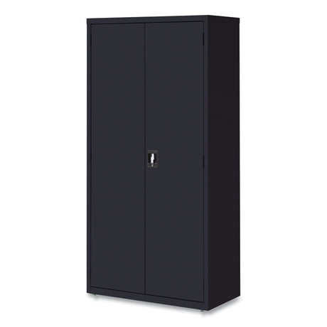 Economy Assembled Storage Cabinets, 5 Shelves, 36  x 18  x 72 , Black