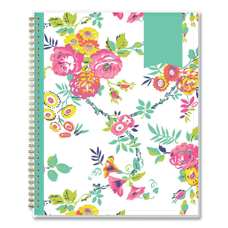 Day Designer Peyton Create-Your-Own Cover Weekly/Monthly Planner, Floral Artwork, 11 x 8.5, White, 12-Month (Jan-Dec): 2024