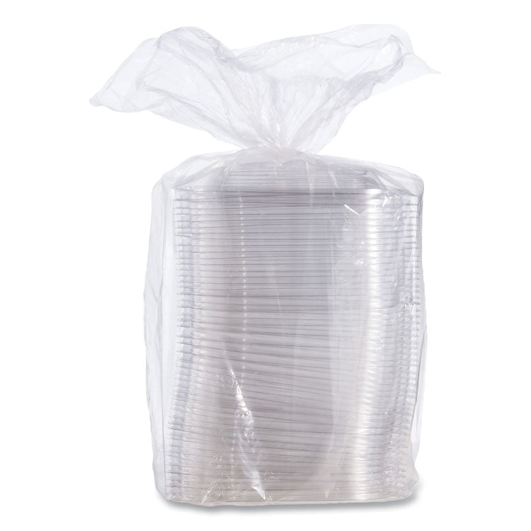PresentaBowls Pro Clear Square Lids for 24-32 oz Bowls, 8.5 x 8.5 x 0.5, Clear, Plastic, 63/Bag, 4 Bags/Carton