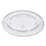 PETE Plastic Flat Cold Cup Lids, Fits 12 oz to 24 oz Cups, Clear, 1,000/Carton