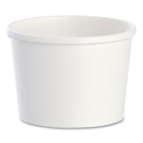 Flexstyle Double Poly Paper Containers, 12 oz, 3.6  Diameter, White, Paper, 25/Bag, 20 Bags/Carton