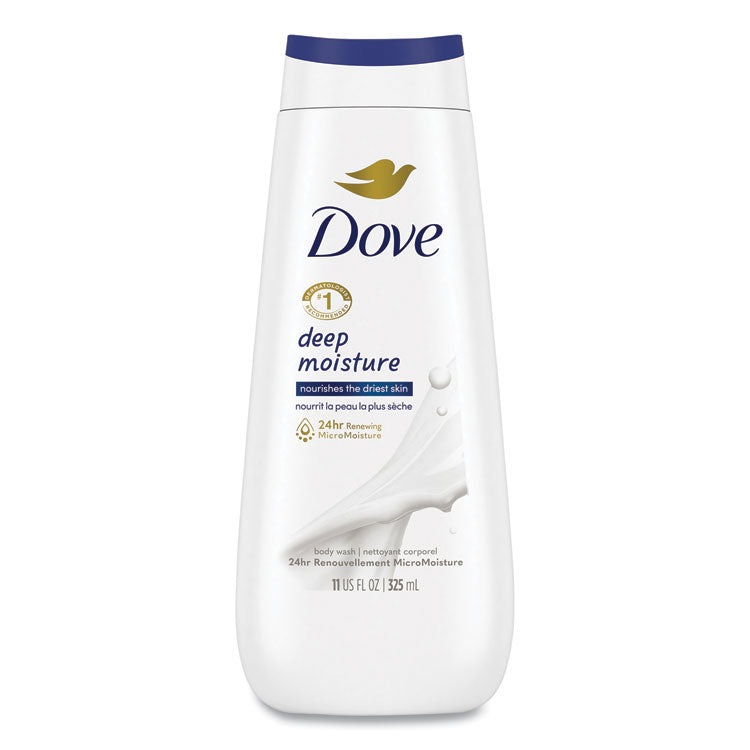 Dove Body Wash Deep Moisture, 11 oz Bottle, 6/Carton Dove Body Wash Deep Moisture, 11 oz Bottle, 6/Carton