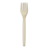 EcoSense Renewable Plant Starch Cutlery, Fork, 7 , 50/Pack