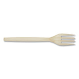 EcoSense Renewable Plant Starch Cutlery, Fork, 7 , 50/Pack