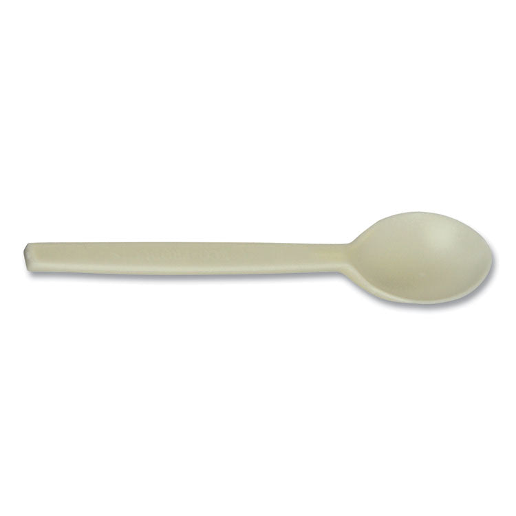 EcoSense Renewable Plant Starch Cutlery, Spoon, 7 , 50/Pack